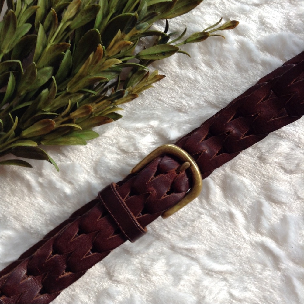 Genuine leather chain belt - Picture 1 of 5